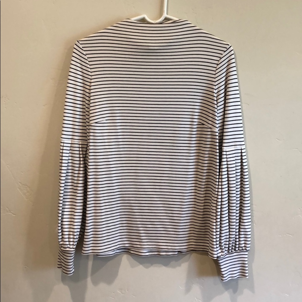Ann Taylor mock neck cotton tee
